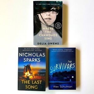 THREE BOOK LOT Bundle Thriller Trade Paperback Reading Booktok